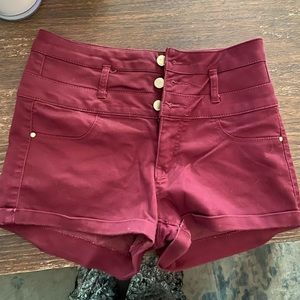 High rise shorts